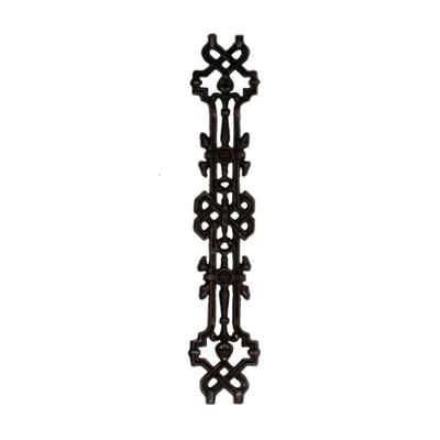Grade Grega com Sofisticação em Ferro Fundido Preto Fundição Alfa 16CM 81CM