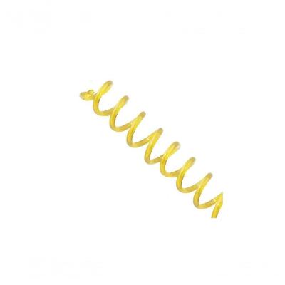 Espiral para Encadernação Lassane 14mm 85 Folhas 100 Und Amarelo Transparente