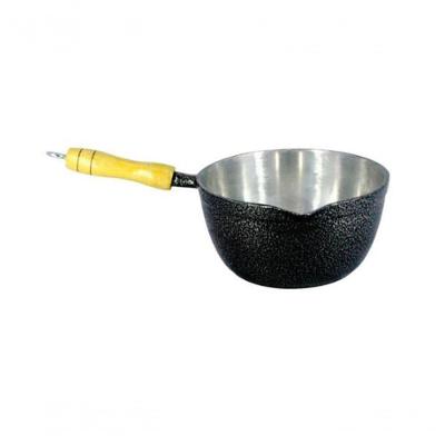 Caçarola Japi Alumínio Craquelado 22CM Cabo Madeira Diviforte