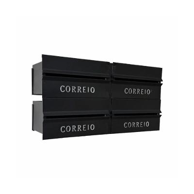 Caixa de Correio 006POM Abertura Traseira Módulos Independentes Preto Ouro Minas 52CM