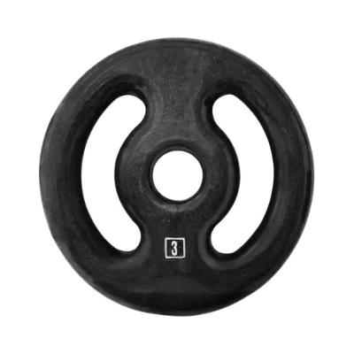 Anilha 0.014A Fitness com Revestimento Emborrachado Preto Anilhas Fitness 3KG