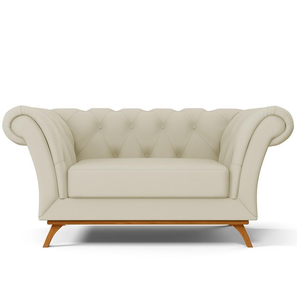 Sofá 2 Lugares Império 150 Cm Corano Bege C-26 - 6