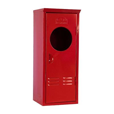 Abrigo para Extintor de Incêndio 124meta com Pingadeira Vermelho Metasal 75x30x25cm