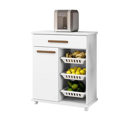 Fruteira Goiânia 1 Porta 1 Gaveta MDP 73CM Branco Arte Móveis
