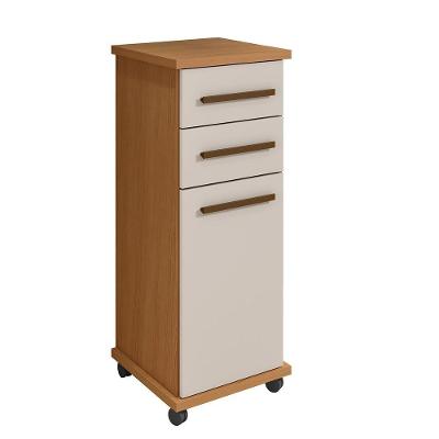 Balcão Tókio 1 Porta 2 Gavetas MDF 39CM Off White Arte Móveis
