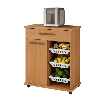 Fruteira Goiânia 1 Porta 1 Gaveta MDF-MDP 73CM Cinamomo Arte Móveis