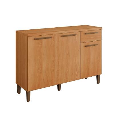 Balcão Imperial 3 Portas sem Gavetas MDP 120CM Cinamomo Arte Móveis