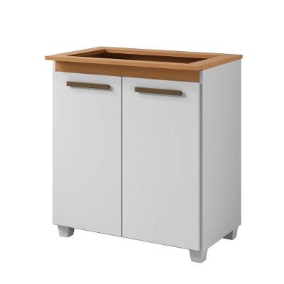 Balcão para Cooktop Fox 2 Portas 1 Prateleira MDF-MDP 78CM Branco