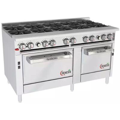 Fogão a Gás Genesis New G602CO60BN com Forno Convector Aço Inoxidável Inox Venâncio