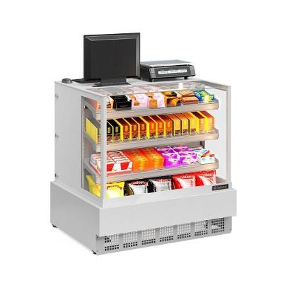 Vitrine Neutra Aberta MGEX100 com Prateleiras Reguláveis e LED Branco Gelopar