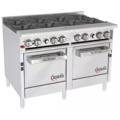 Fogão a Gás Genesis New G482CO48BN com Forno Convector Aço Inox Venâncio