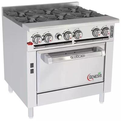 Fogão a Gás Genesis New G36CO36BN com Forno Convector Aço Inoxidável Inox Venâncio