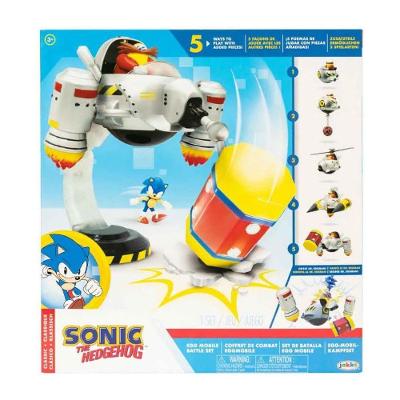 Playset de Batalha 4251 Recria Batalhas do Sonic Montagem Modular Amarelo Sunny Brinquedos