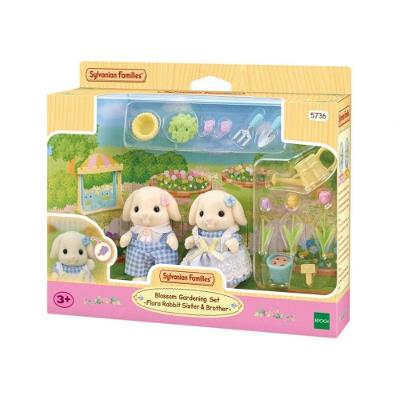 Conjunto de Jardinagem 5736 Irmãos Coelhos Flor com Acessórios Azul Epoch