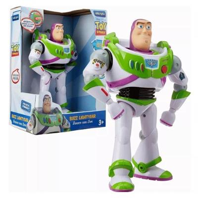 Boneco Buzz Lightyear com Som Toyng 51028 com 10 Frases e Membros Articulados Branco 26CM