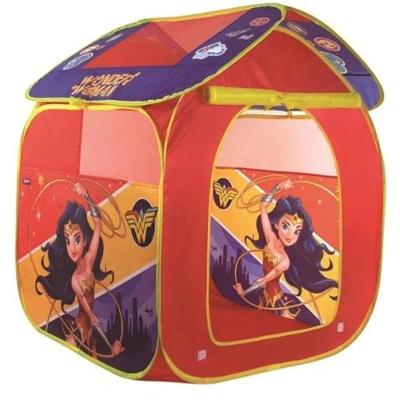 Barraca Infantil 7445 Casa da Mulher Maravilha com Estrutura de Metal Vermelho Zippy Toys