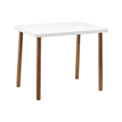 Mesa Lateral Lunna Retangular MDF Madeira Maciça 45CM Decorise