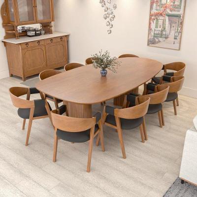 Conjunto de Mesa e Cadeiras Organik 10 Lugares Tampo em MDF Corano Preto 250X127,5CM