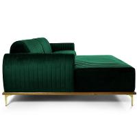 Sofá 3 Lugares Com Chaise Molino 245 Cm Verde Musgo C-303 - 2