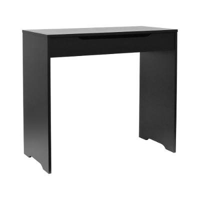 Escrivaninha Tina Moderno 1 Gaveta MDF Laqueado 80CM Preto Decorise
