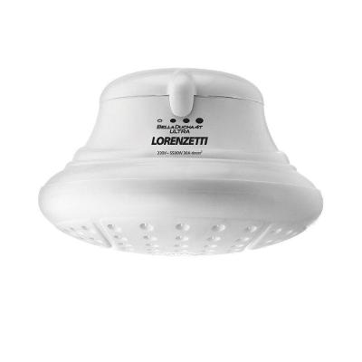 Chuveiro Elétrico Bella Ducha 4 Temperaturas 6800W de Parede com Desviador Branco Lorenzetti 220V