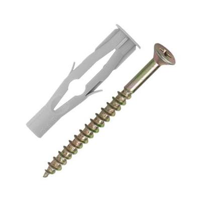 Bucha de Fixação 6mm para Superfícies Ocas com Parafusos 4 Peças Nylon Aço Bemfixa