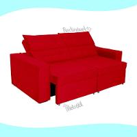 Sofá Austrália 3,00m 5 Lugares Retrátil E Reclinável D35 - Vermelho - 7
