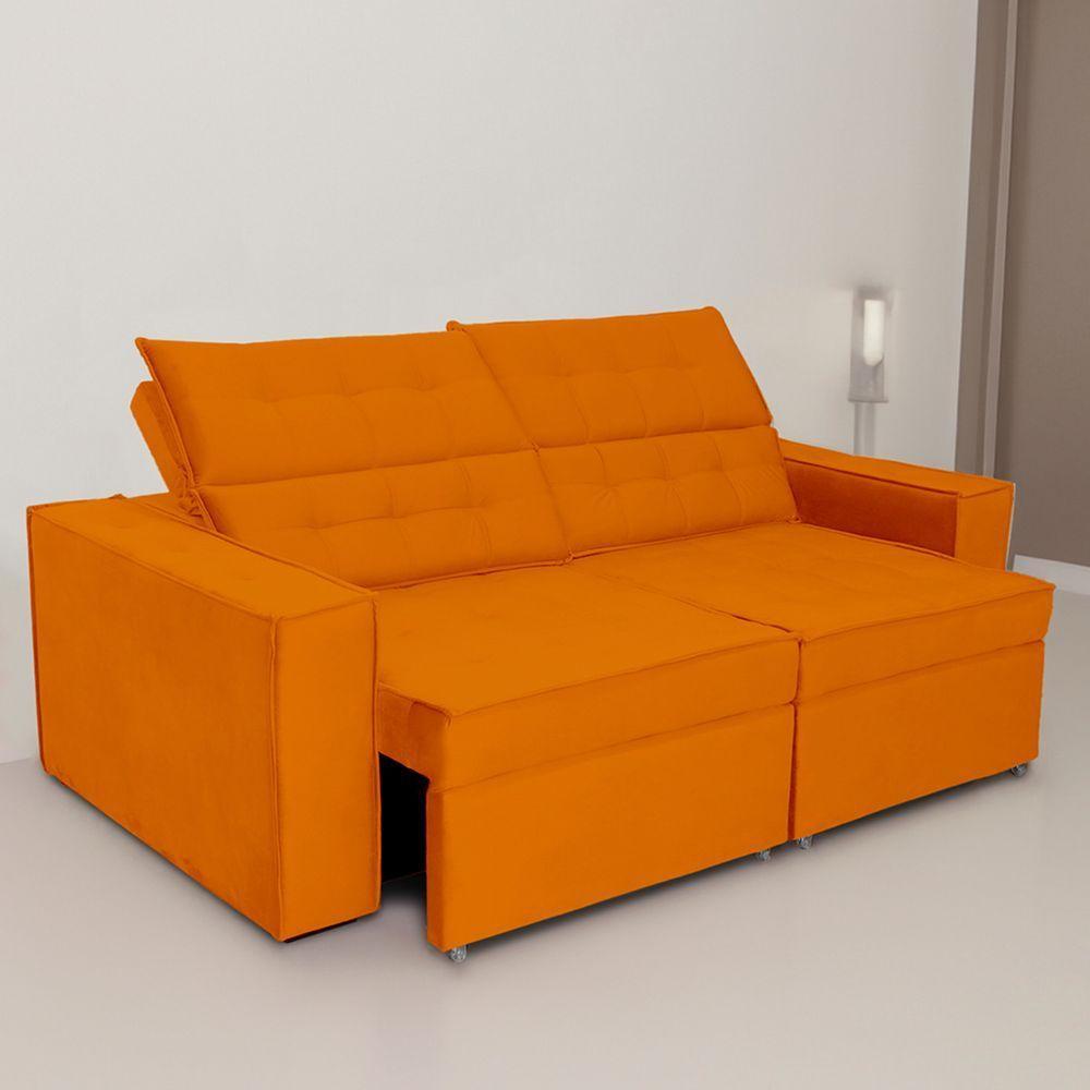 Sofá Austrália 3,00m 5 Lugares Retrátil E Reclinável D35 - Terra - 3