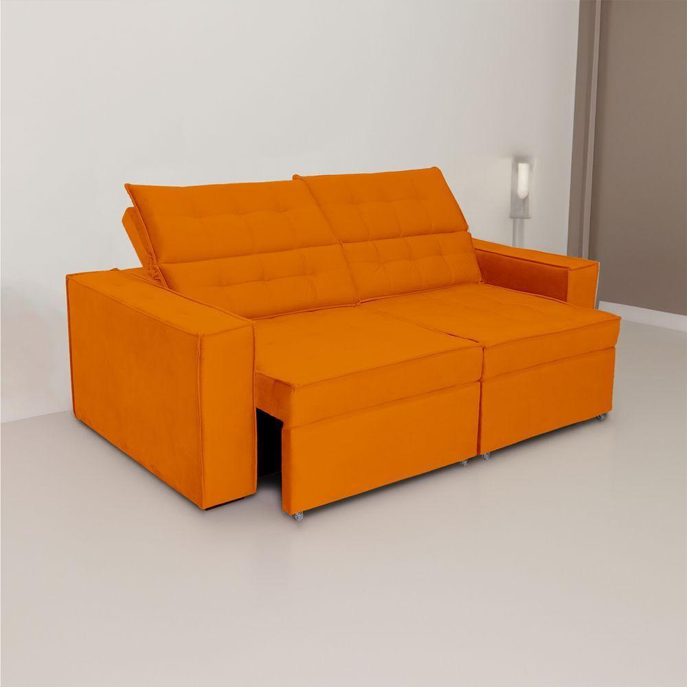 Sofá Austrália 3,00m 5 Lugares Retrátil E Reclinável D35 - Terra - 6