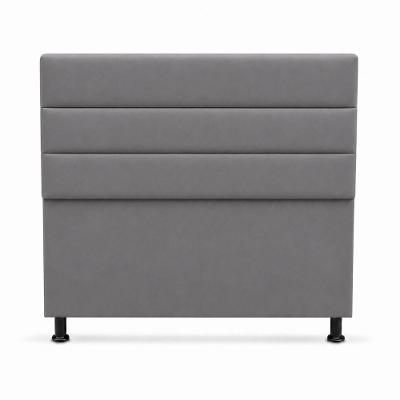 Cabeceira Damares Casal Estofada MDF Cinza Milani Movelaria 90CM