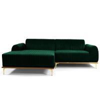 Sofá 3 Lugares Com Chaise Molino 230 Cm Verde Musgo C-303 - 3