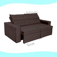 Sofá Austrália 2,50m 4 Lugares Retrátil E Reclinável D35 - Marrom - 3