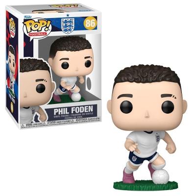 Boneco Colecionável Funko POP Futebol Inglaterra Phil Foden com Acabamento em Vinil Cor Azul
