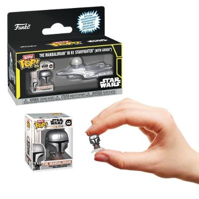 Brinquedo Mandaloriano e N1 Starfighter com Funko Pop! em Vinil - Candide com Design Estilizado