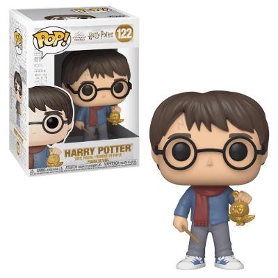 Boneco Colecionável Funko POP Harry Potter Temática Natalina com Enfeite Dourado Candide 9CM