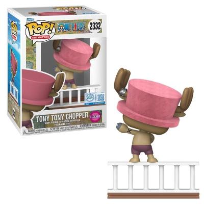 Boneco de Coleção Tony Chopper (Flocked) com Acabamento Flocked Bege Funko 16CM