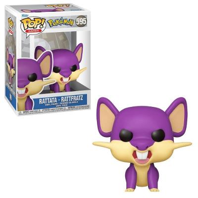 Boneco Colecionável Funko POP Pokémon Rattata EMEA em Vinil 9CM Candide