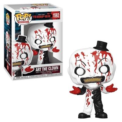 Brinquedo Funko Pop Terrifier Palhaço Art Sangrento Vinil Candide 16CM
