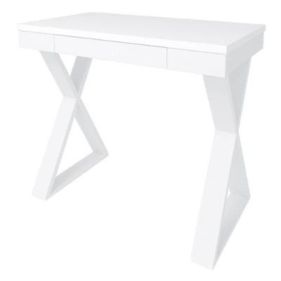 Mesa Escrivaninha Veneza Moderno 1 Gaveta MDP 91CM Branco Artany