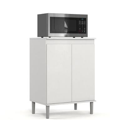 Balcão para Micro-ondas Balcão Micro-ondas 2 Portas MDP 61CM Branco EJ Móveis