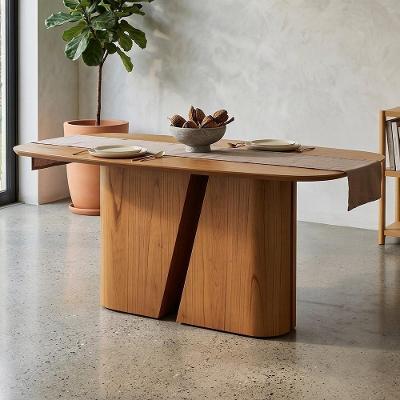 Mesa de Jantar Arles N02 6 Lugares Retangular MDF Marrom Mpozenato