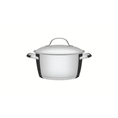 Caçarola Funda Tramontina Allegra Aço Inox 18CM 2,2L com Fundo Triplo