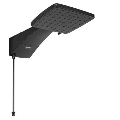 Ducha Quadratta Eletrônica 7700W de Parede com Sistema Eletrônico Preto Zagonel 220V