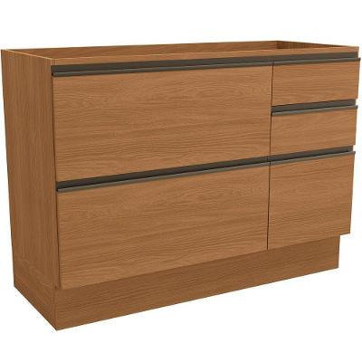 Balcão Maxxi G746 1 Porta 4 Gavetas MDF-MDP 120CM Canela Kappesberg