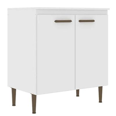 Balcão CO6202 2 Portas 1 Prateleira MDP 90CM Branco Decibal Móveis