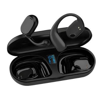 Fone de Ouvido Open Ear MDM Condução Óssea para Rua Bateria Longa Preto
