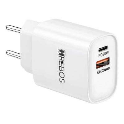 Carregador de Tomada MDM 20W com Cabo USB-C e Lightning 1 Unidade