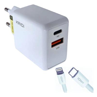 Carregador Lightning MDM Compatível USB C Potência 20W Branco Cabo Incluso