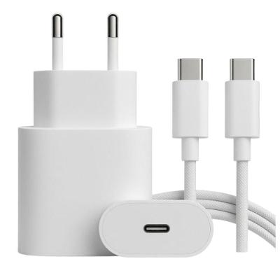 Carregador de Parede USB-C MDM Power Delivery 110V Branco com 2 Cabos Inclusos