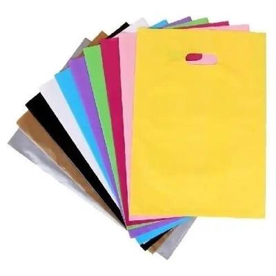 Sacola Plástica Alça Boca de Palhaço Tratada para Silk 150 Unidades Amarelo